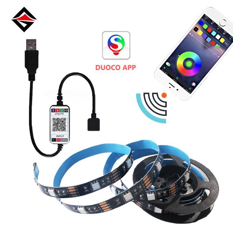 USB Bluetooth Denetleyicisi + RGB LED Işık Şeridi 1m Set